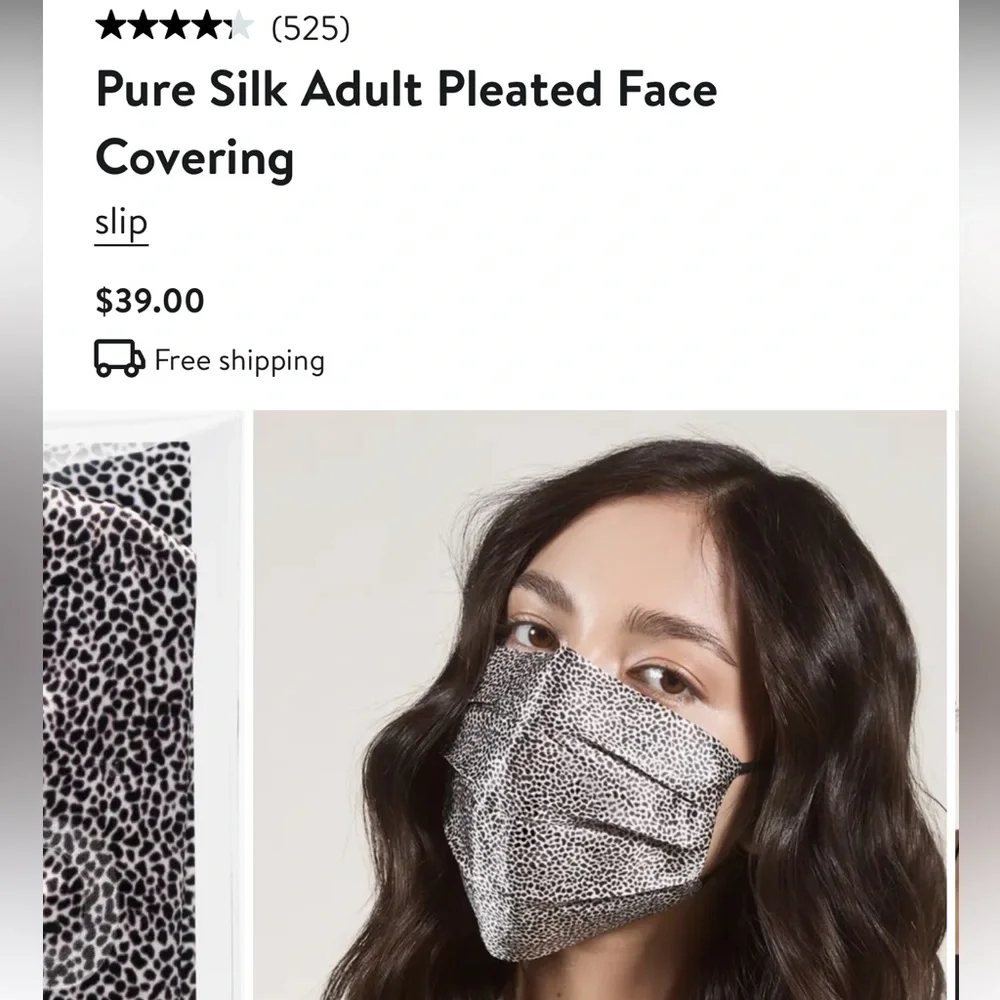 Pure Silk SLIP Face Mask Leopard Print